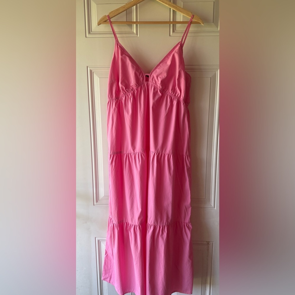 Rails Woman’s Pink Cotton Avril Midi Tiered Dress - Picture 3 of 8